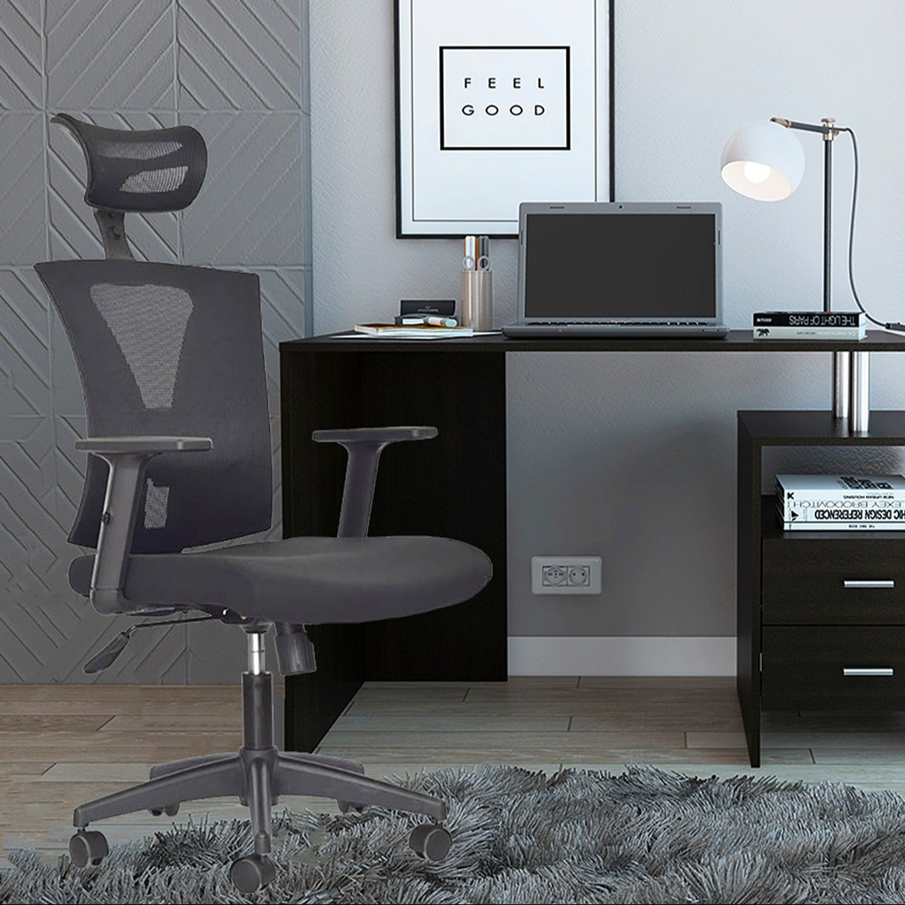 Silla De Oficina Siri Alta Negro