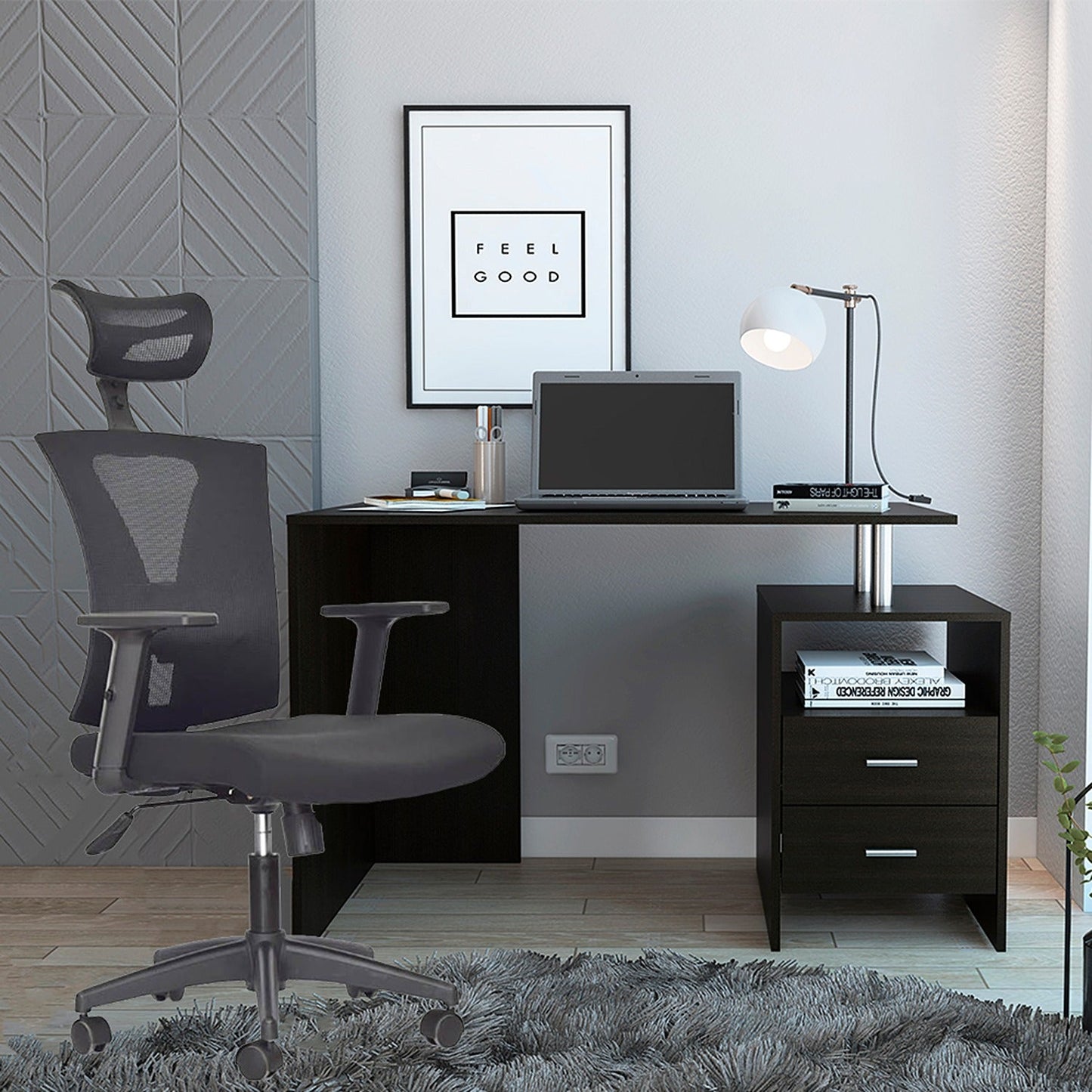 Silla De Oficina Siri Alta Negro