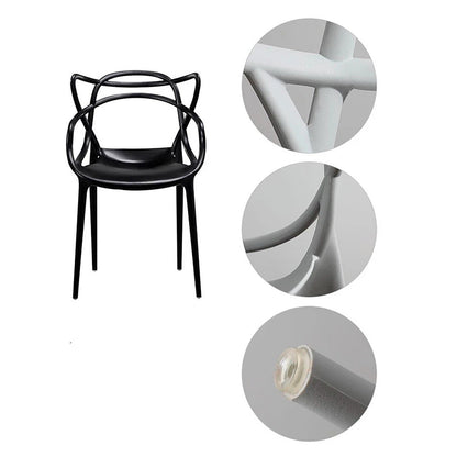 Silla Curva Alba Negro