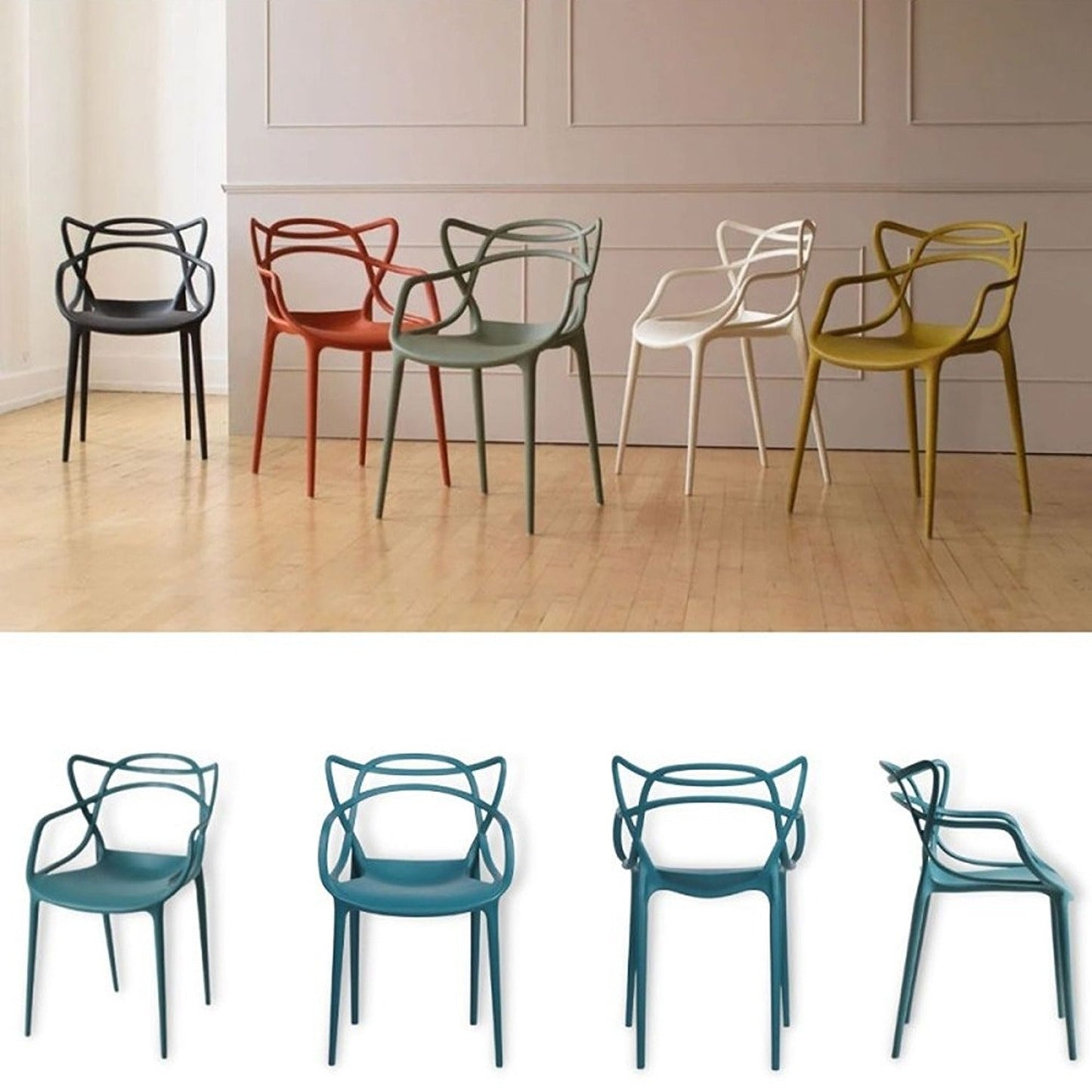 Silla Curva Alba Verde petroDenis