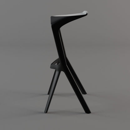 Silla de Barra Minimalista Negro