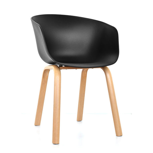 Silla Saphira Tapizada Negro