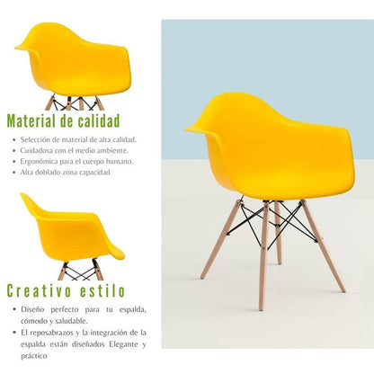 Silla Baeza Brazos Amarillo