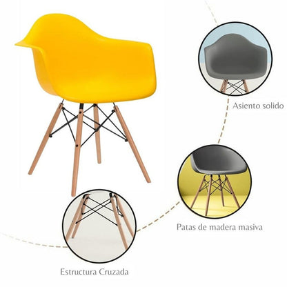 Silla Baeza Brazos Amarillo