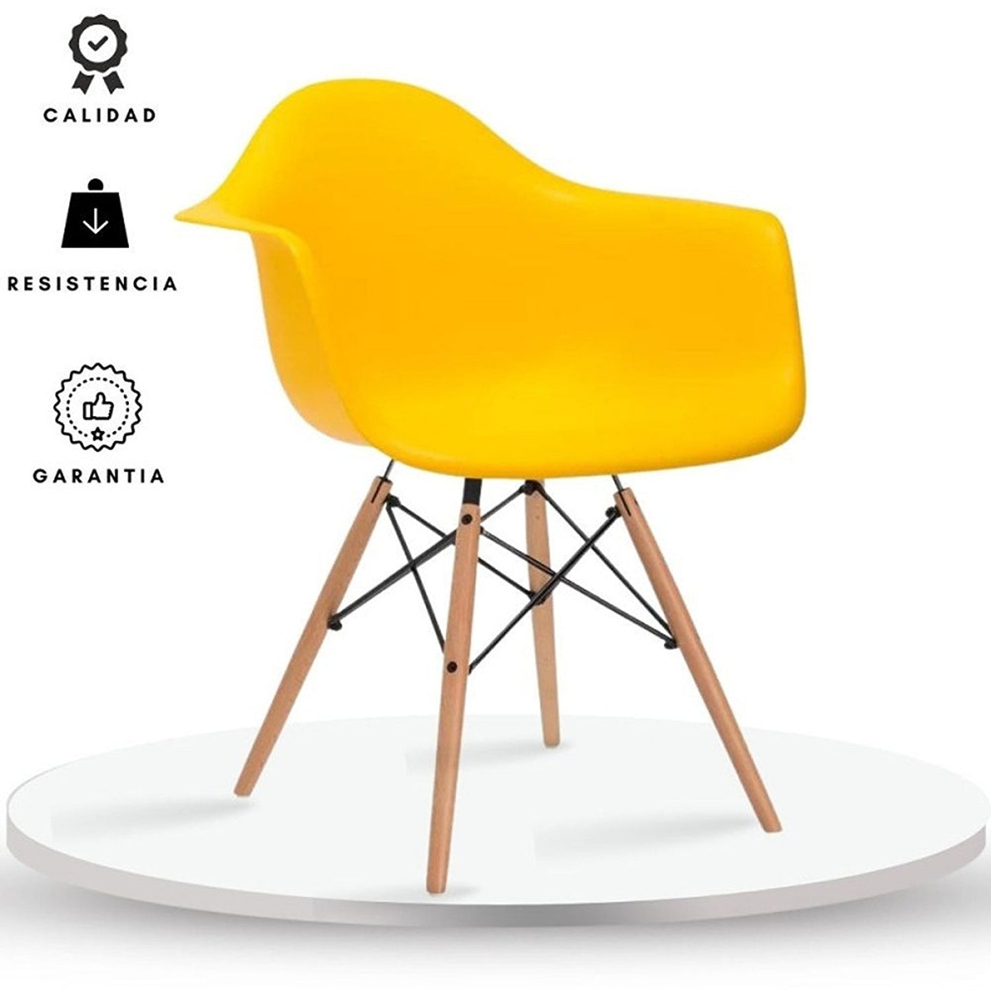 Silla Baeza Brazos Amarillo