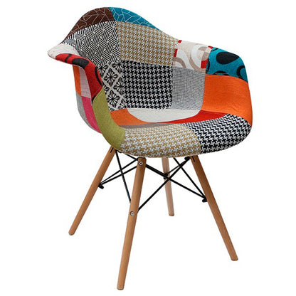 Silla Baeza con Brazos Tapizada Colores Varios