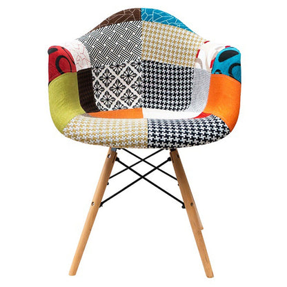 Silla Baeza con Brazos Tapizada Colores Varios