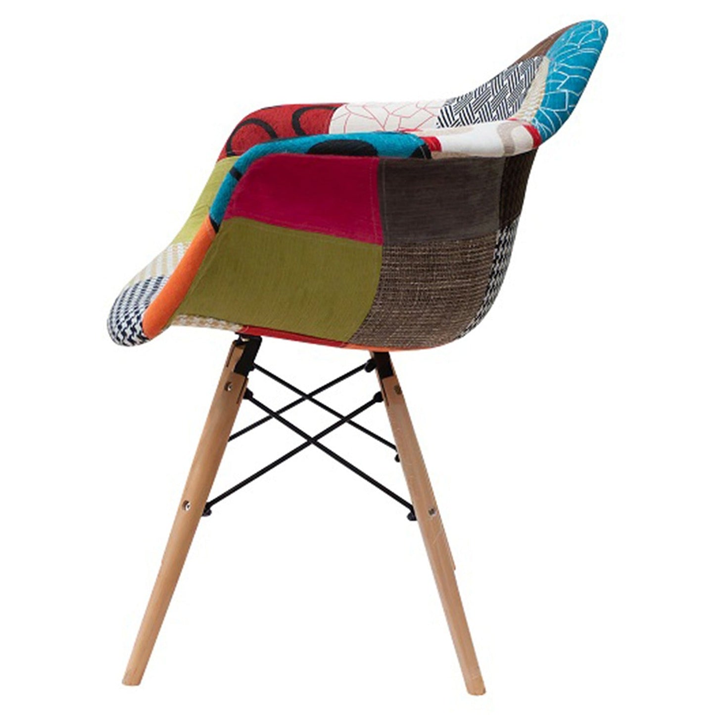 Silla Baeza con Brazos Tapizada Colores Varios