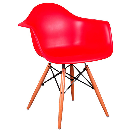 Silla Baeza Brazos Rojo