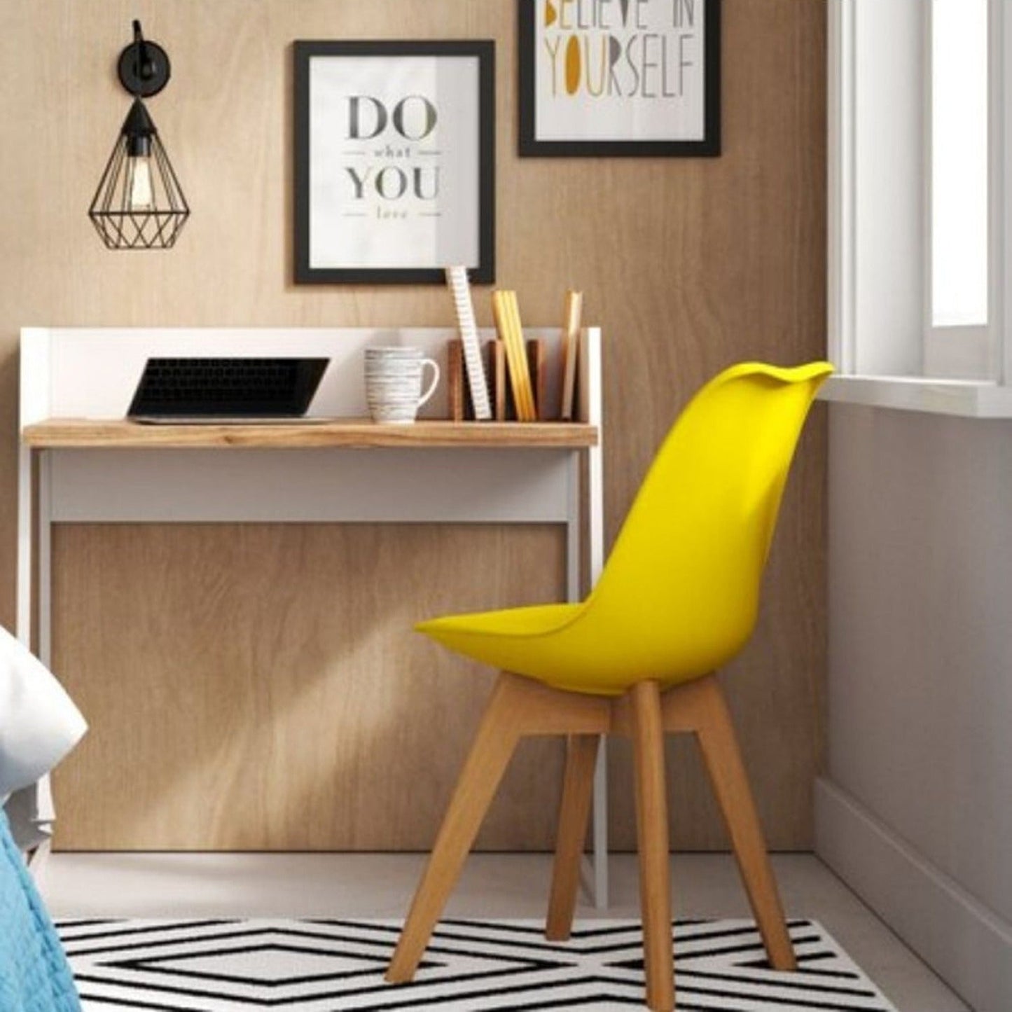 Silla Tapizada Vernaza Amarillo