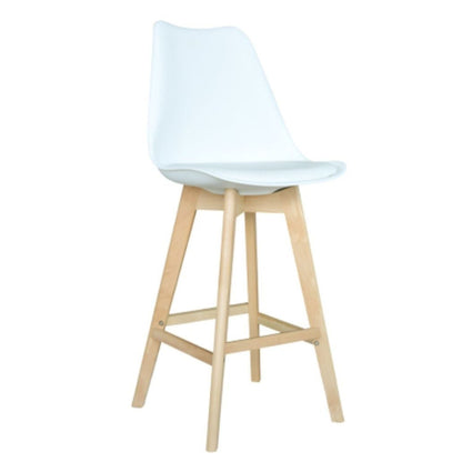 Silla de Barra Vernaza Tapizada Blanco