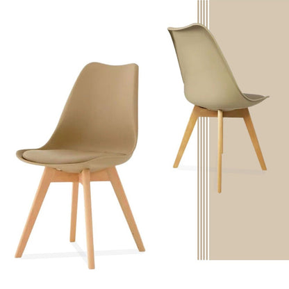 Silla Tapizada Vernaza Beige