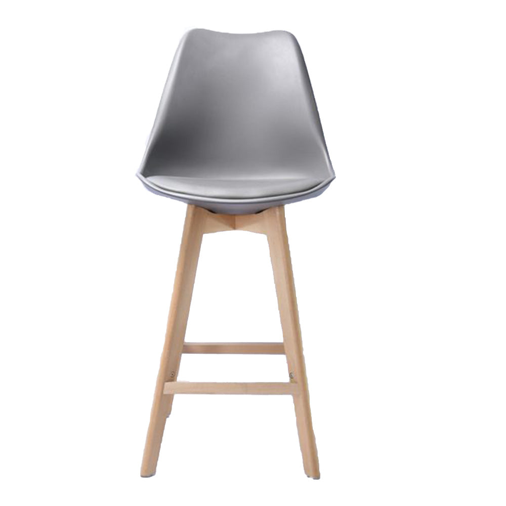 Silla de Barra Vernaza Tapizada Gris