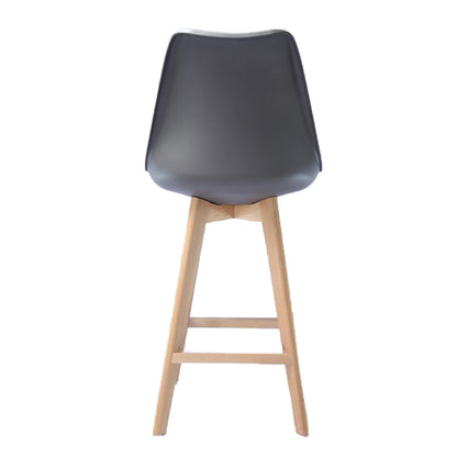 Silla de Barra Vernaza Tapizada Gris