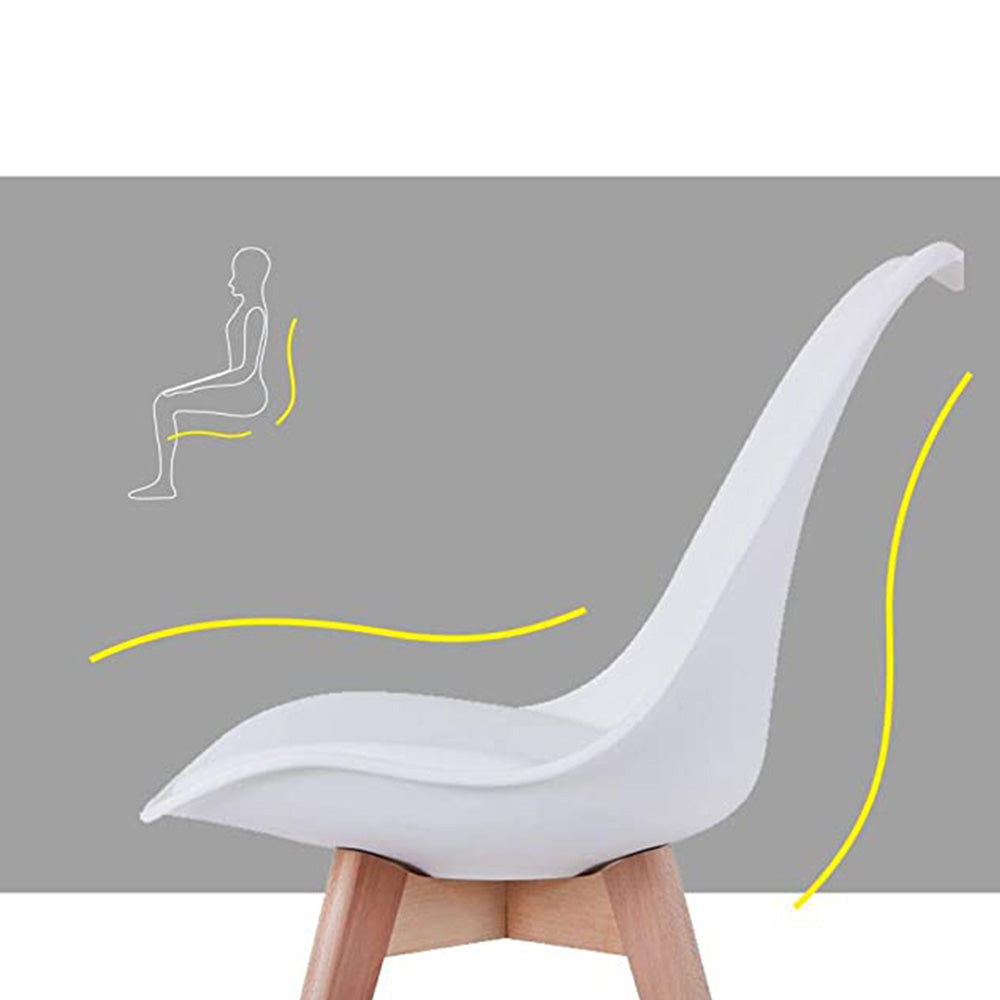 Silla de Barra Vernaza Tapizada Gris