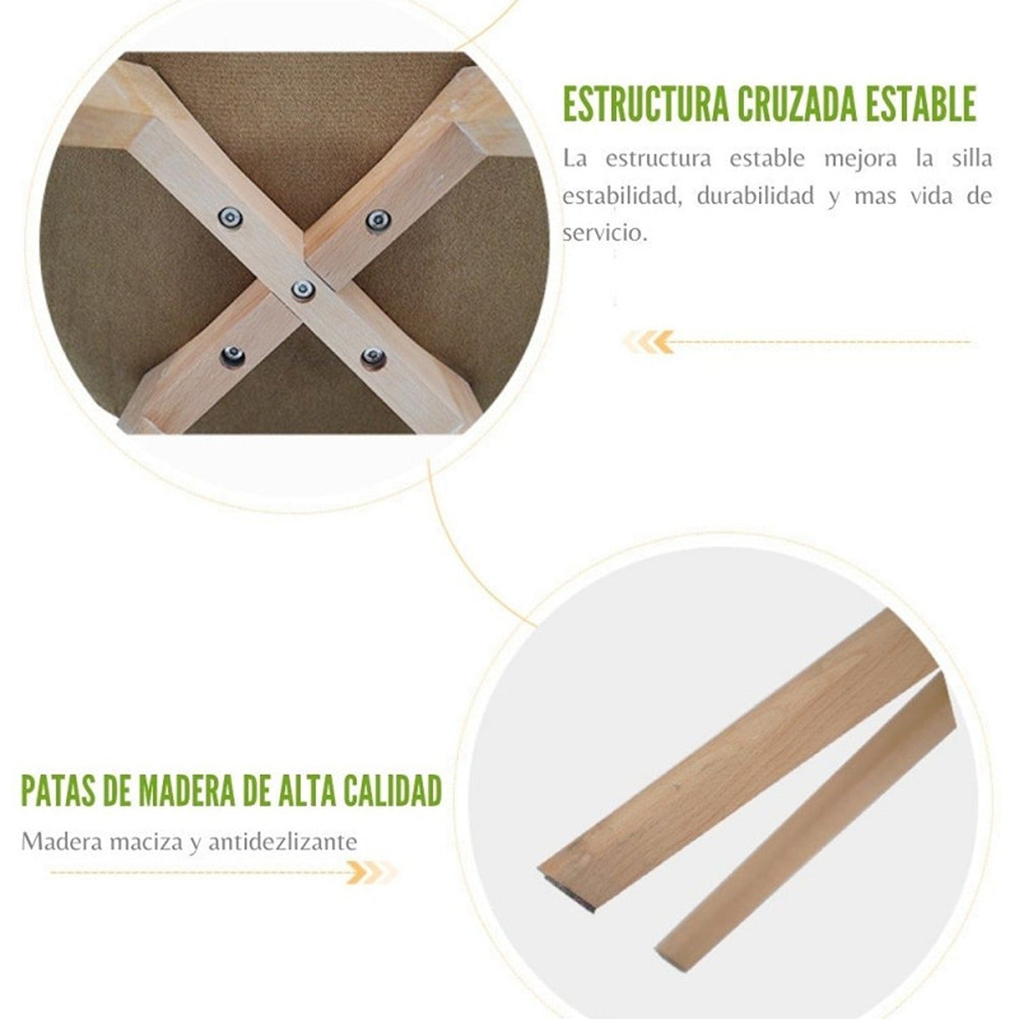 Silla Tapizada Vernaza Negro