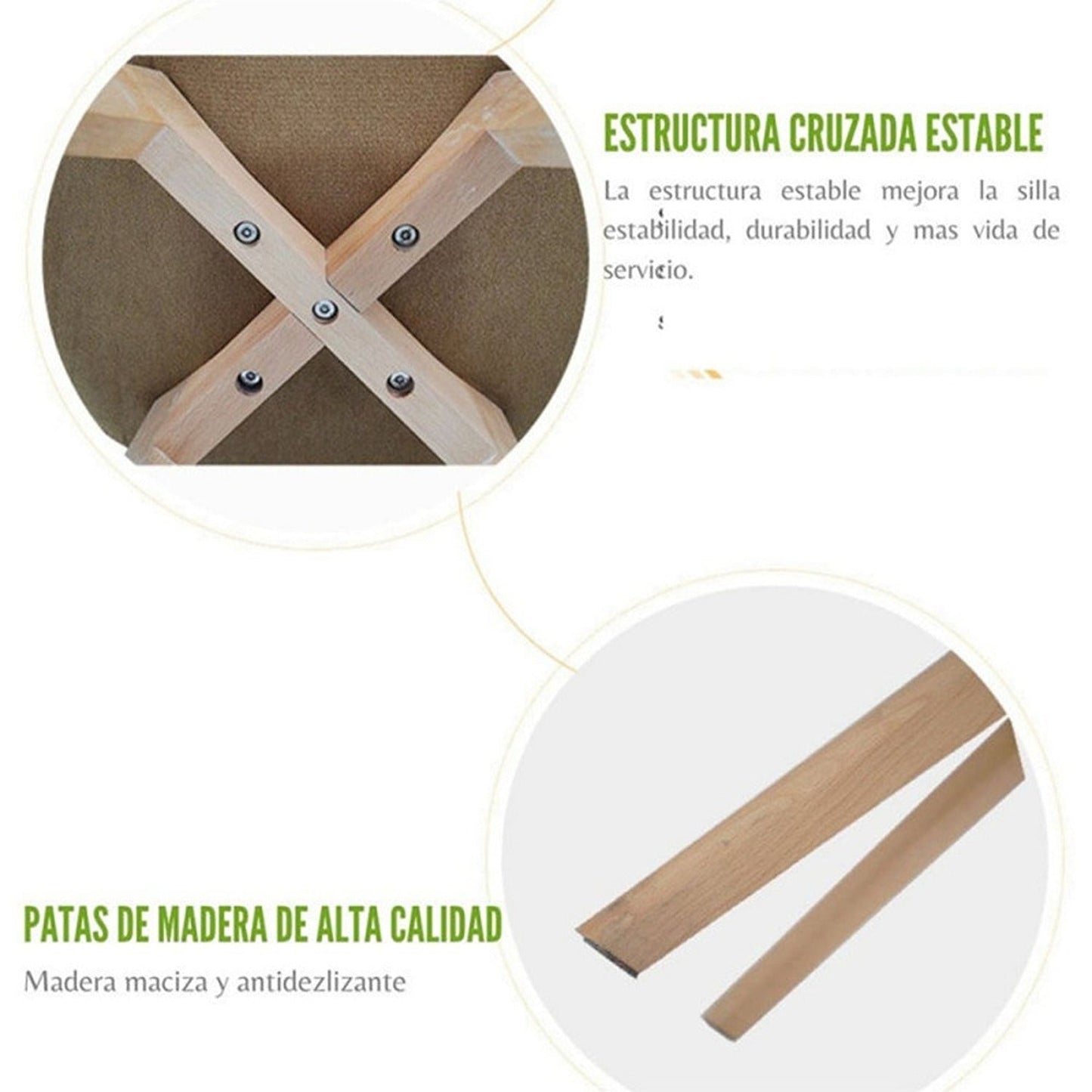 Silla Tapizada Vernaza Premium Blanco