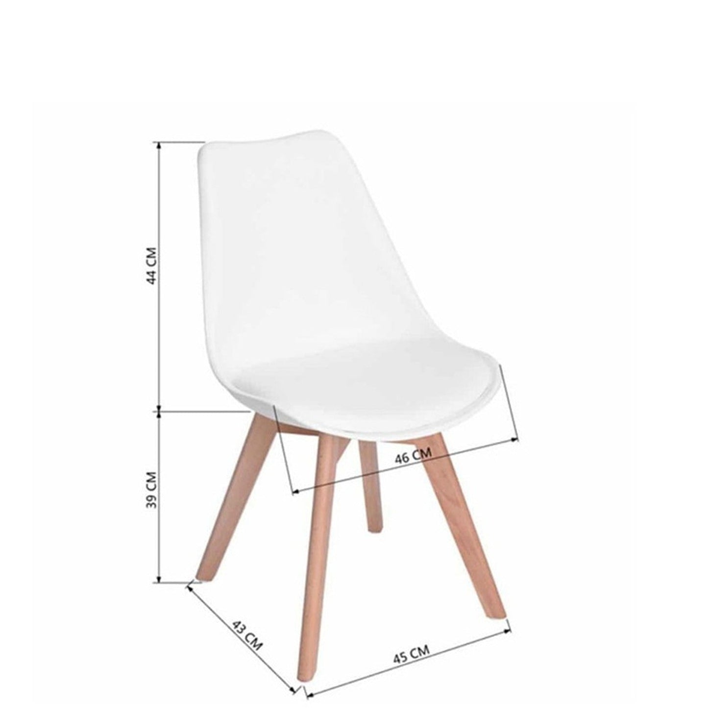 Silla Tapizada Vernaza Blanco