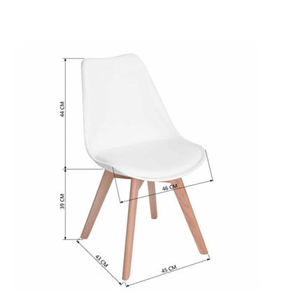 Silla Tapizada Vernaza Blanco