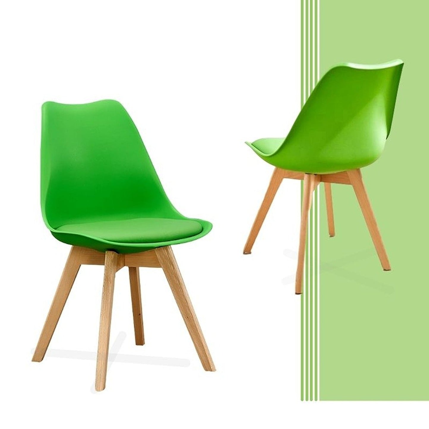 Silla Tapizada Vernaza Verde