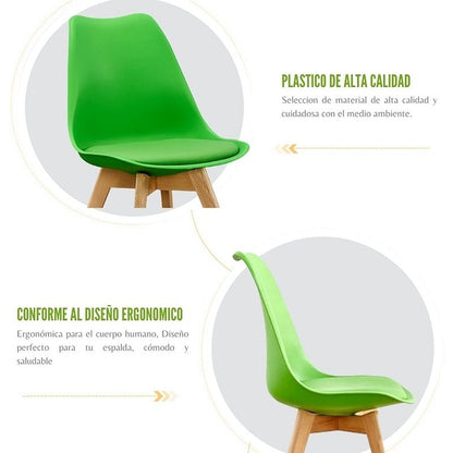 Silla Tapizada Vernaza Verde