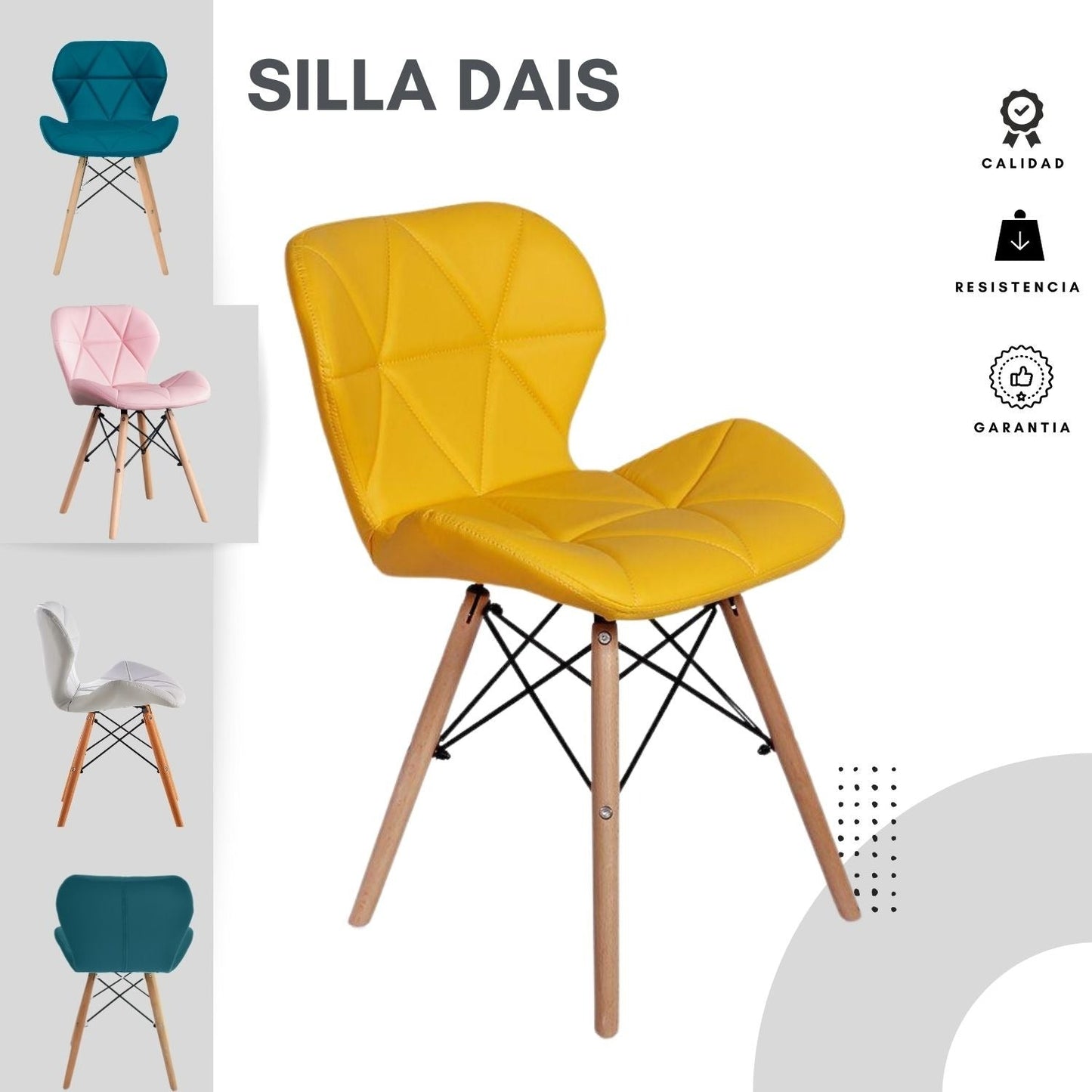 Silla Mariposa Amarillo