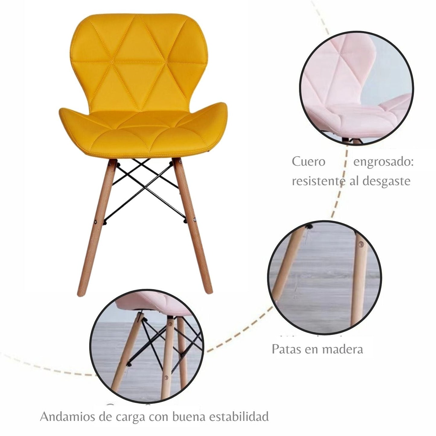 Silla Mariposa Amarillo