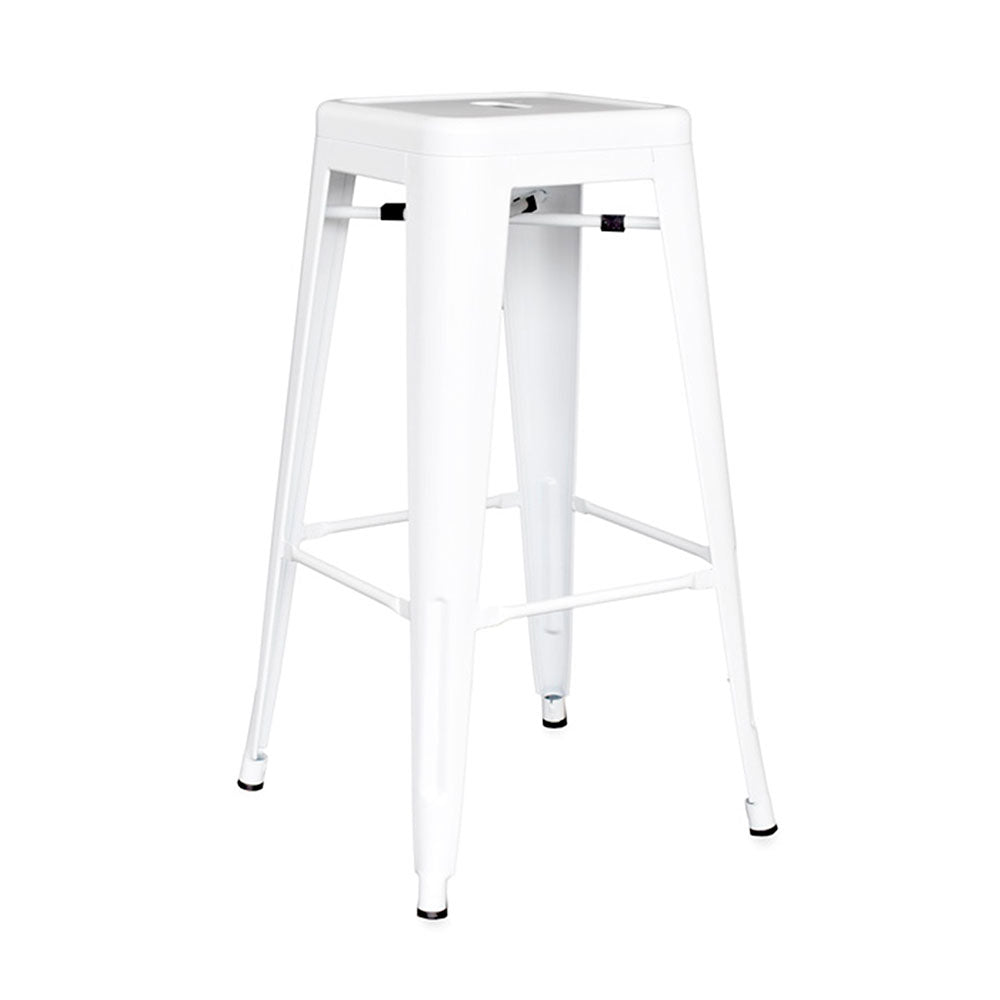 Silla de Barra Metalica Blanco