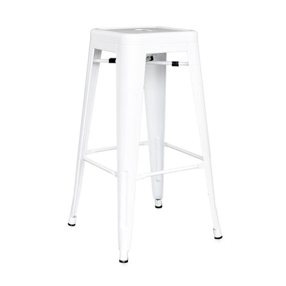 Silla de Barra Metalica Blanco