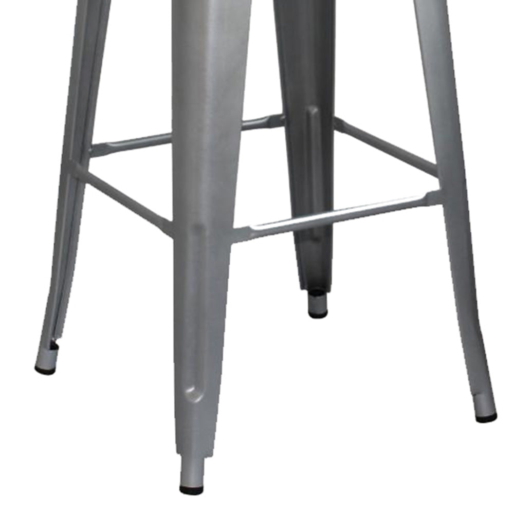 Silla de Barra Metalica Gris