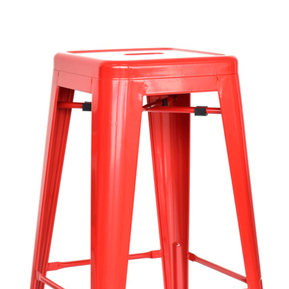 Silla de Barra Metalica Rojo