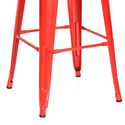 Silla de Barra Metalica Rojo