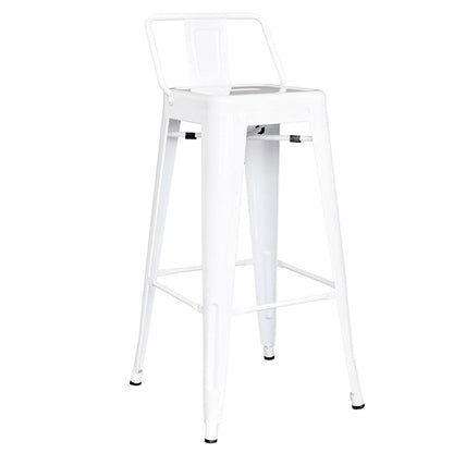 Silla de Barra Metalica Espalda Blanco