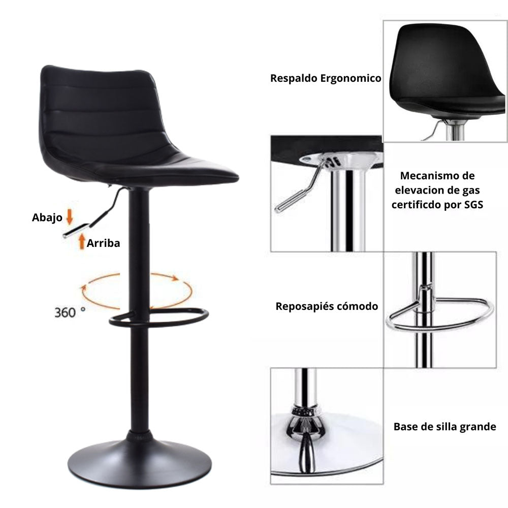 Silla de Barra Muriel Negro