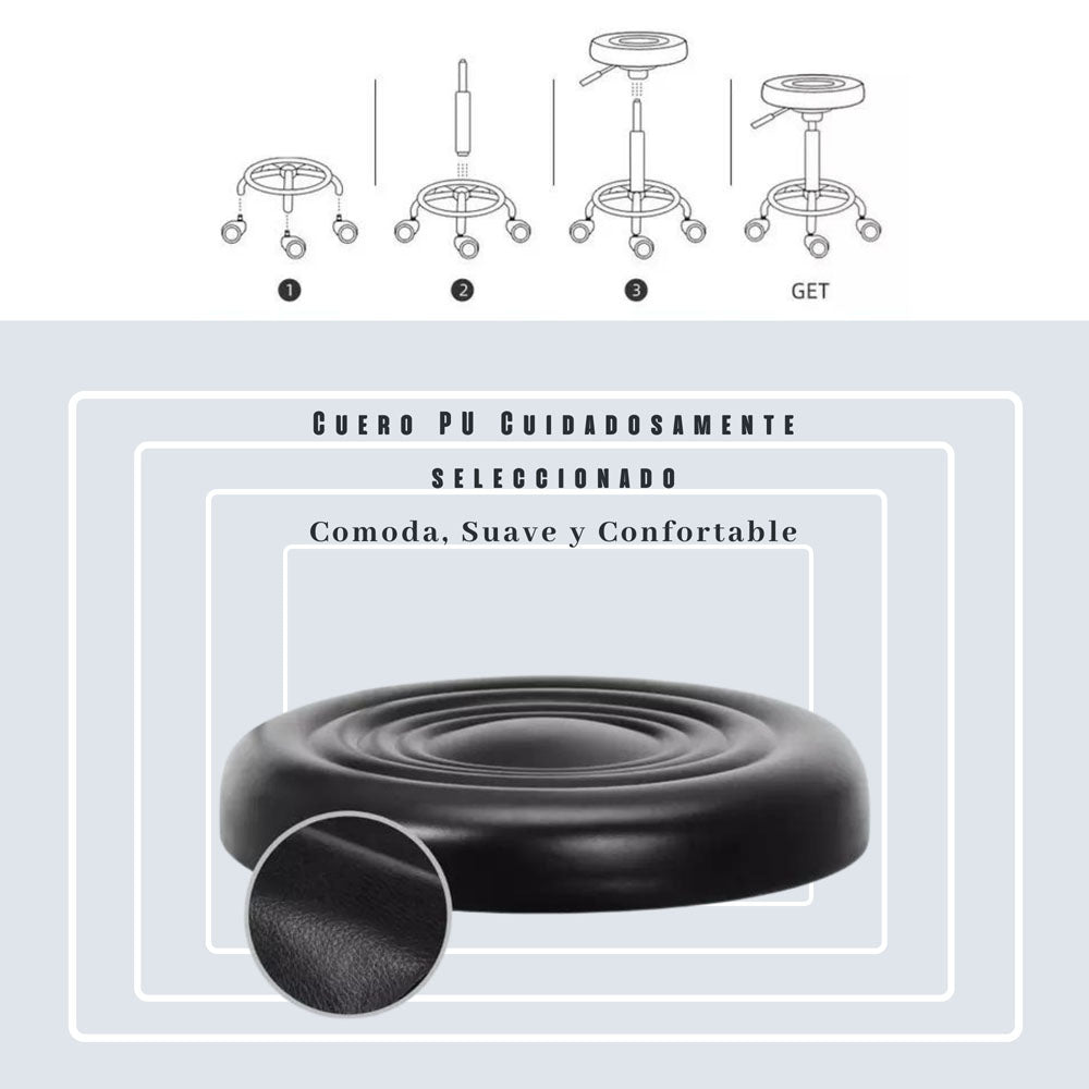 Silla de Barra o Banco Mokaro Negro