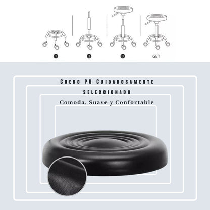 Silla de Barra o Banco Mokaro Negro