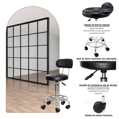 Silla de Barra o Banco Mokaro Negro