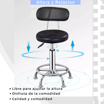 Silla de Barra o Banco Mokaro Negro