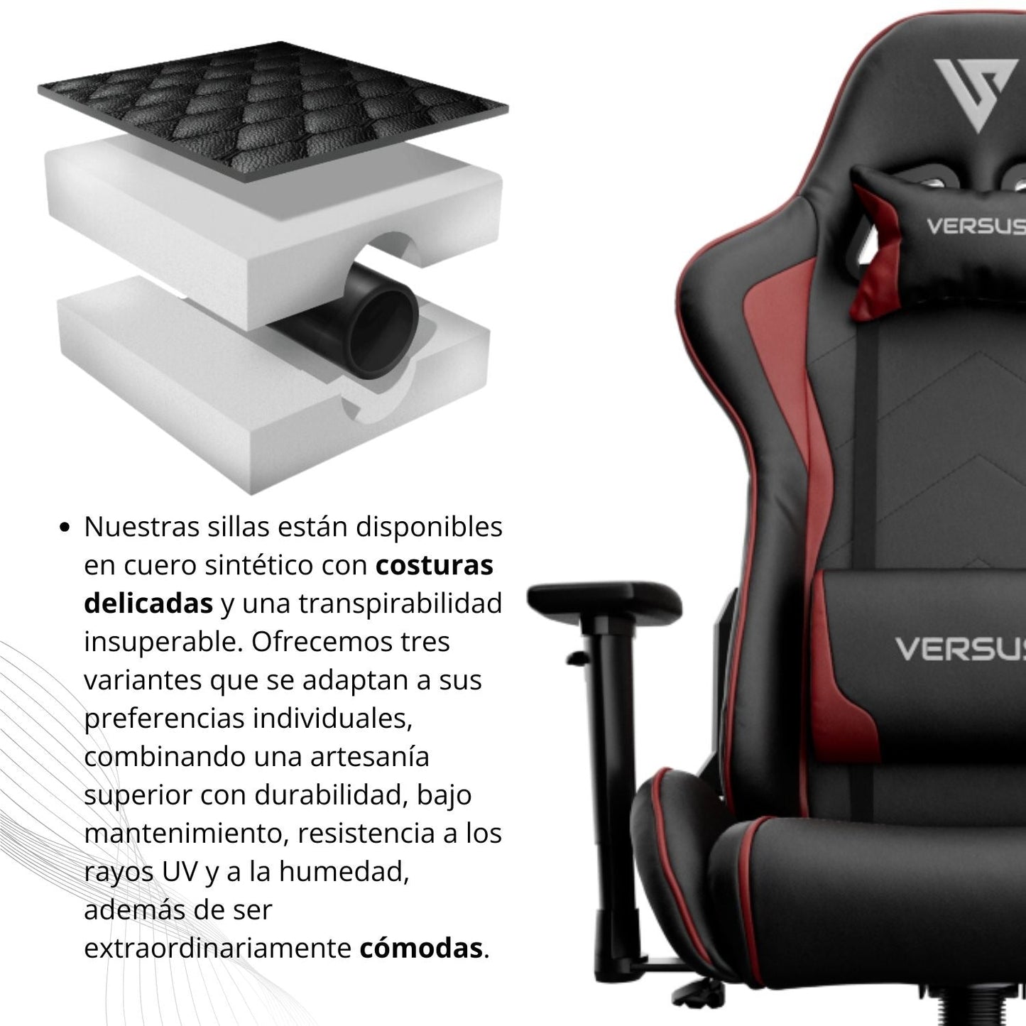 Silla Gamer Direr Negro Rojo