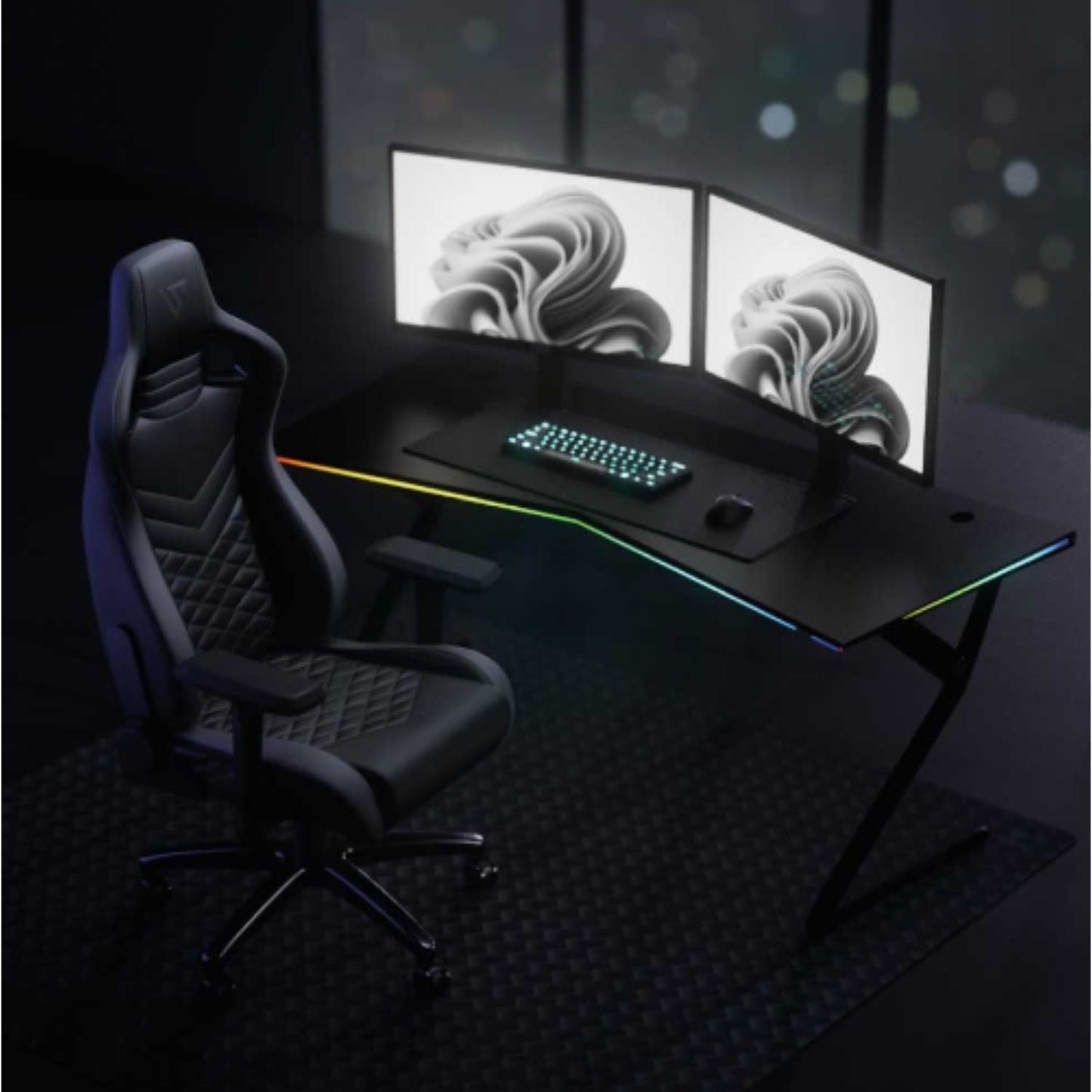 Silla Gamer Terra Negro Blanco