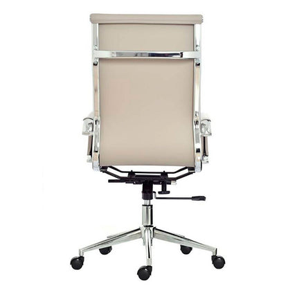 Silla De Oficina Alta Beige