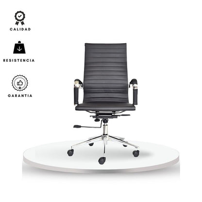 Silla De Oficina Alta Negro