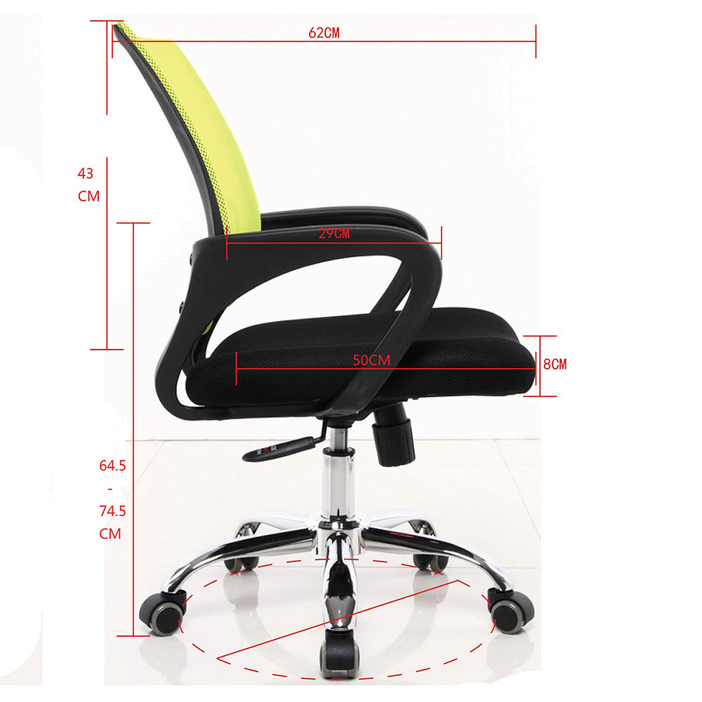 Silla De Oficina Berlin Amarillo Negro