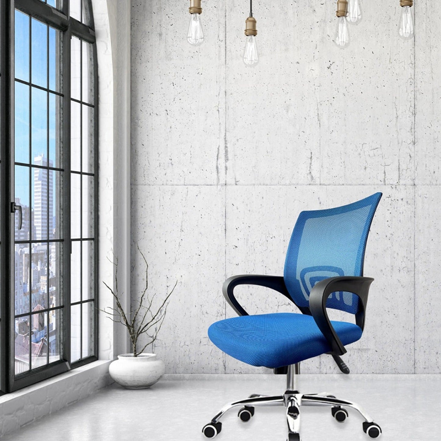 Silla De Oficina Berlin Azul