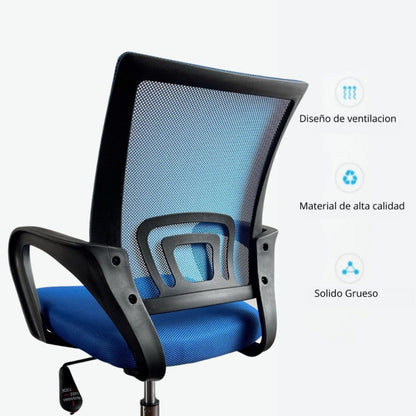 Silla De Oficina Berlin Azul