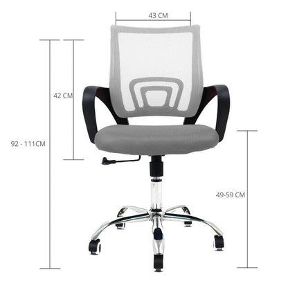 Silla De Oficina Berlin Gris