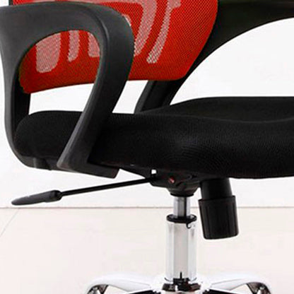 Silla De Oficina Berlin Rojo Negro