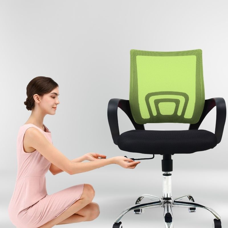 Silla De Oficina Berlin Verde Negro