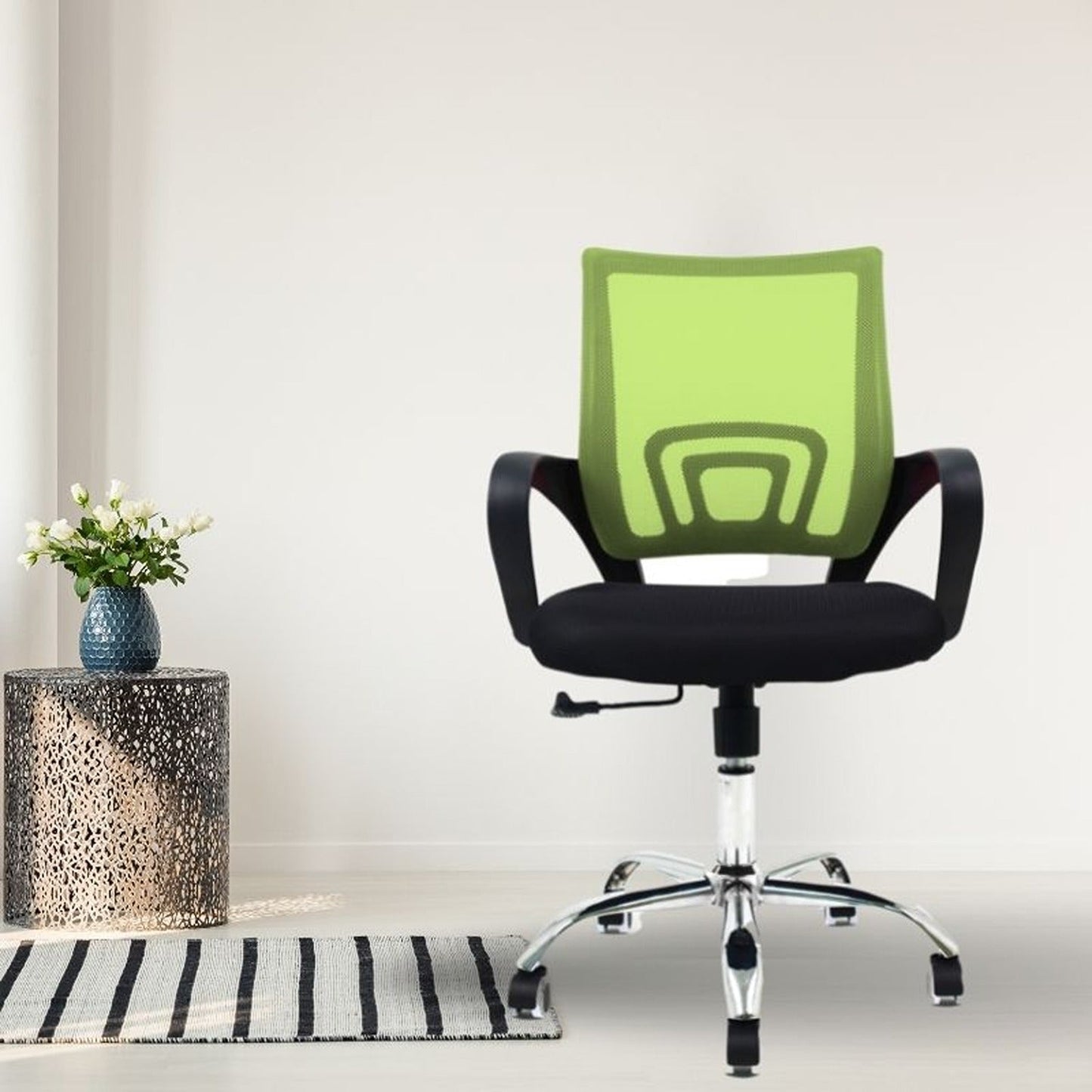 Silla De Oficina Berlin Verde Negro