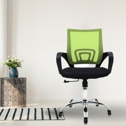 Silla De Oficina Berlin Verde Negro